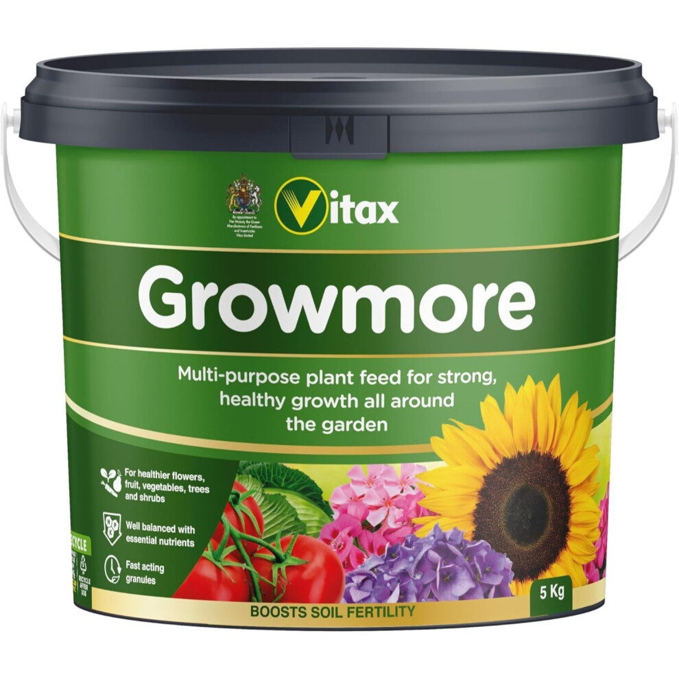 Vitax Growmore General Purpose Plant Fertiliser 5Kg