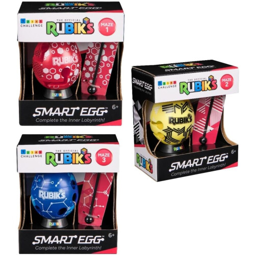 Spin Master Rubik's Smart Egg, Egg, Patience Game: Bring the Stick Through the Labyrinth, Train Concentration and Skill, Sorting Random Selection
