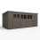19x9 Pent Composite Shed Tanalised (Single Door, With Windows) 2
