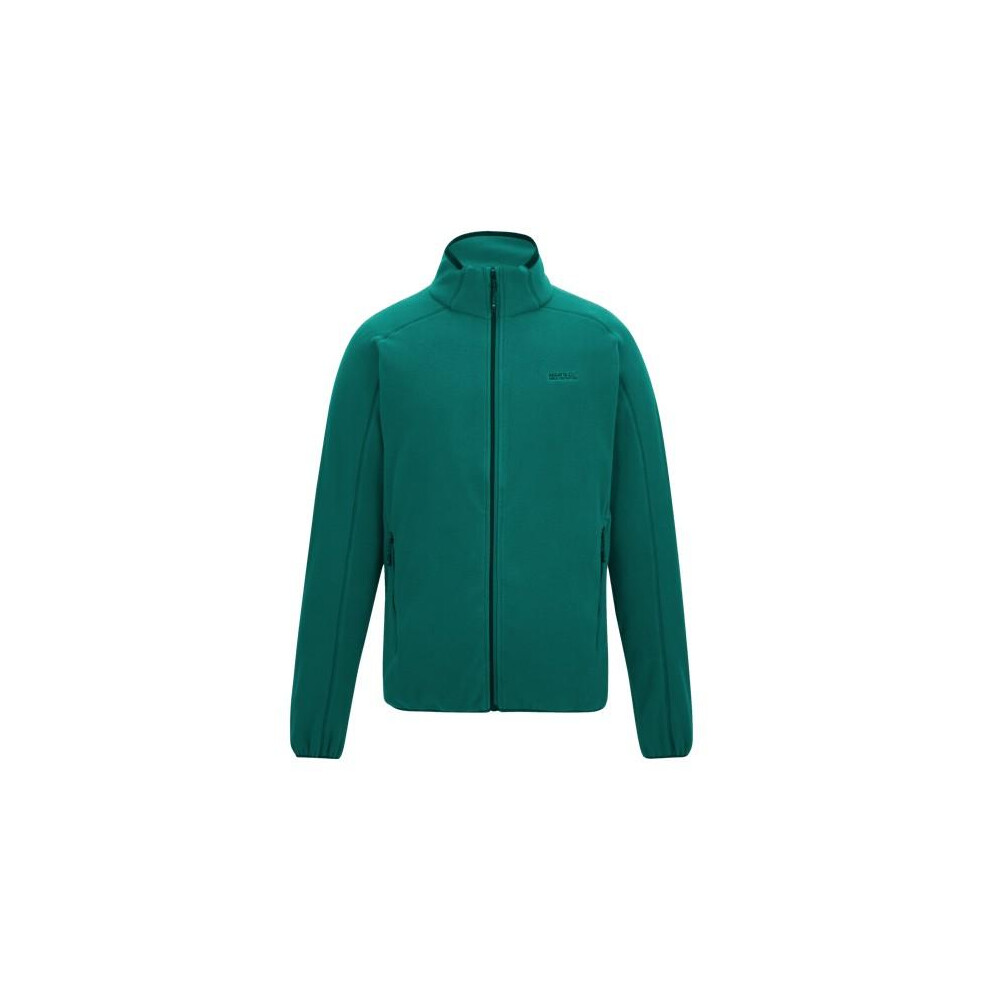 Regatta (S, Mediterranean Green) Mens Hadfield Full Zip Fleece Jacket