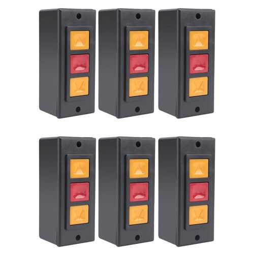 6X Garage Door Opener, Electric Door Roll  Lock Box, Surface Mounted Concealed Button  C