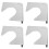 4X Billiard Accessories Pool Table Corner Side Bag Mats for Billiard Table Billiard Table Liners Corner Side Supplies 1