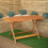 Samuel Alexander Outdoor 4 Person Rectangular Wooden Garden Dining Table with 2 Benches 6