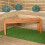 Samuel Alexander Outdoor 4 Person Rectangular Wooden Garden Dining Table with 2 Benches 7
