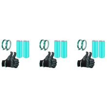 3X Kit de Mangas de Silicone para Copos de SublimaçãO, Incluindo 6 Capas de Silicone para Canecas, 6 Fitas de Prensa Térmica e Luvas Térmicas