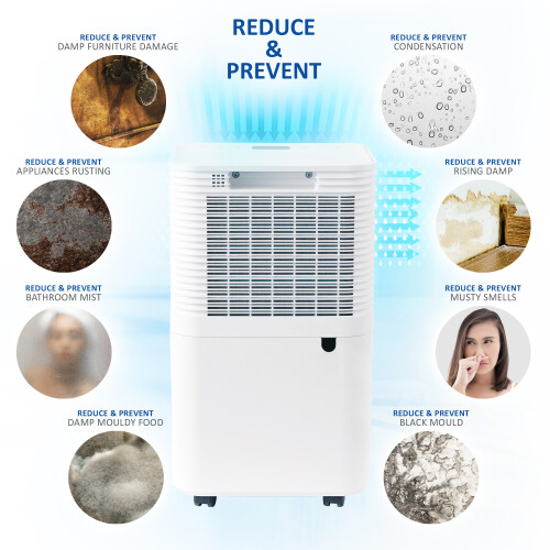NETTA (12L) NETTA Compact Dehumidifier with LED Control Panel 1