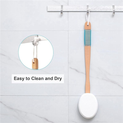 Lotion Applicator for Back, Feet, 8 Replaceable Pads, 2 Long Handle, Back Lotion Applicator for Seniors, Women 2