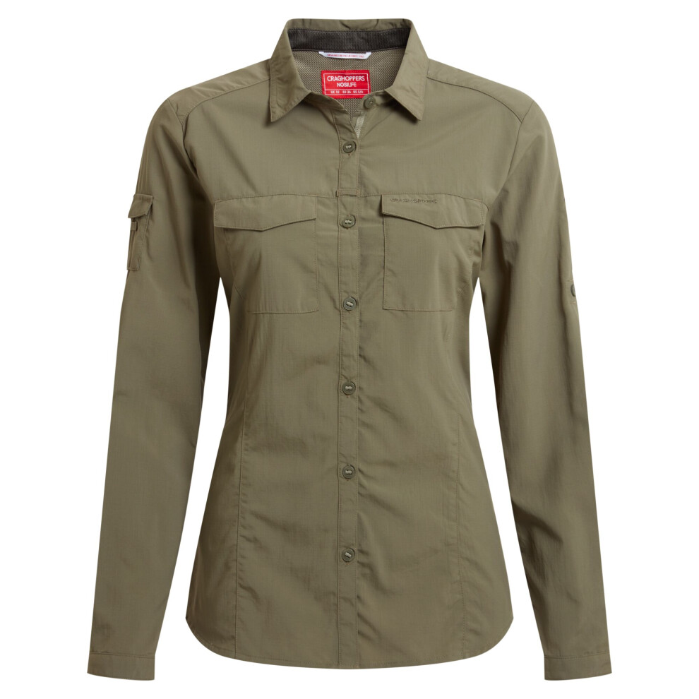 Craghoppers (22 Uk, Wild Olive) Womens/Ladies Adventure Iii Nosilife Long-Sleeved Shirt