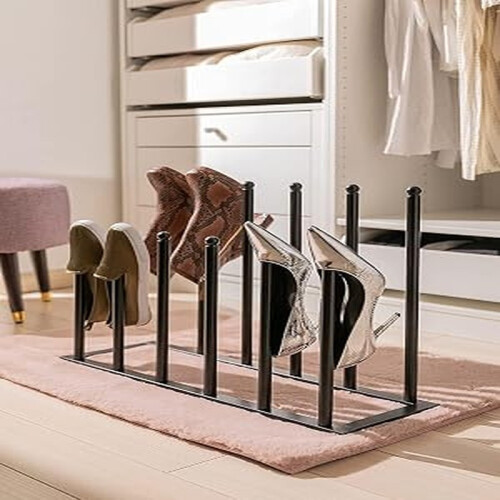 Boot Rack Organizer for Tall Boots Storage Stand Holds 6 Pairs 1