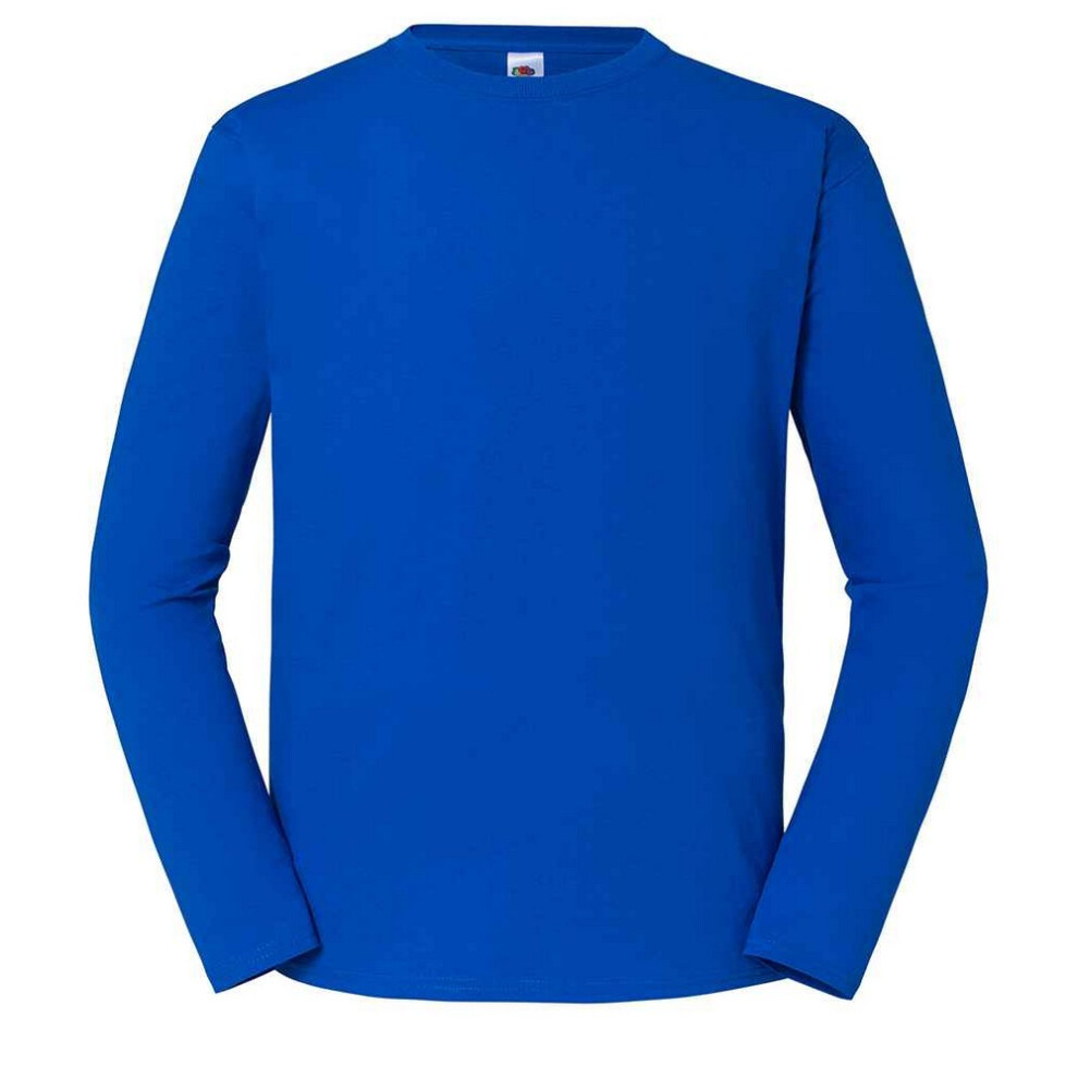 Fruit Of The Loom (Xxl, Royal Blue) Mens Iconic Long-Sleeved T-Shirt