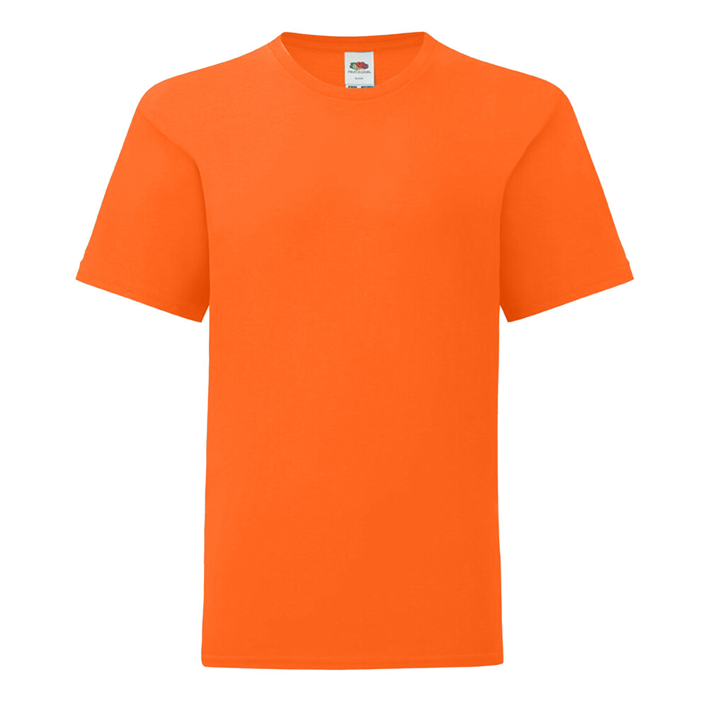 Fruit Of The Loom (3-4 Years, Orange) Childrens/Kids Iconic 150 T-Shirt