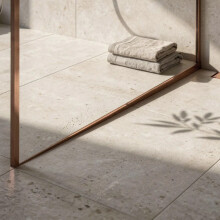 Shower Tray Skirting Panel 120cm Brush Copper right