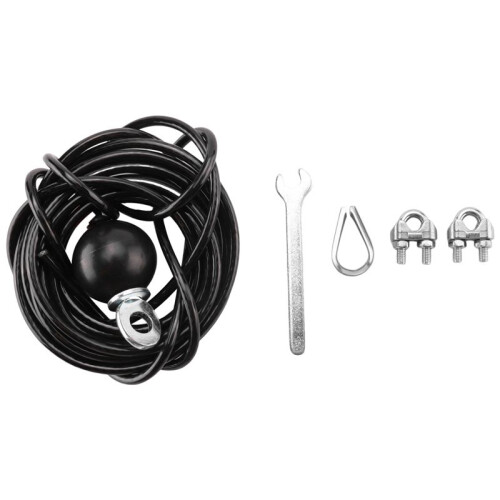 2pcs 400cm Home Gym Fitness LAT Pulldown Cable Replacement, Adjustable Length for Pulley System Cable Machine 2