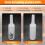 2X White Flair Bartender Bartending Practice Silicone Bar Pub Bottle Wine Cocktail Shaker 4