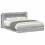 VidaXL vidaXL Bed Frame with Storage Grey Sonoma 200 x 200 cm Engineered Wood 3