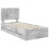 VidaXL vidaXL Bed Frame with Drawer Concrete Grey 75 x 190 cm Engineer Wood 3