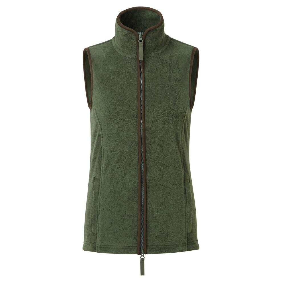 Premier (Xxl, Moss Green/Brown) Womens/Ladies Artisan Fleece Gilet