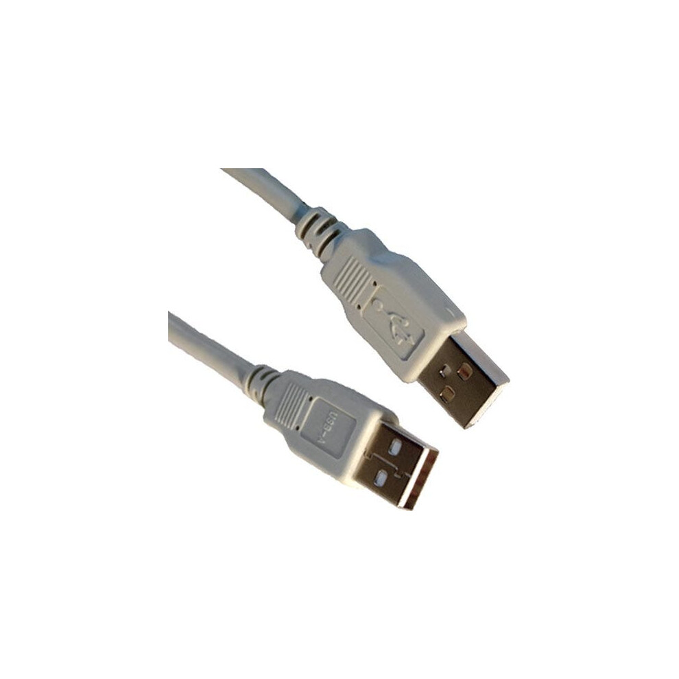 Cablenet 3m USB 2.0 Type A Male - USB 2.0 Type A Male Beige PVC Cable