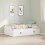 VidaXL vidaXL Bed Frame with Drawer White 90 x 190 cm Engineered Wood 1