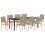 VidaXL vidaXL Garten Essgruppe 9 stk. Beige Poly-Rattan 3