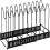 Adjustable Dish Rack Retractable Pot Lid Organizer 10 Slots Black 1
