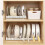 Adjustable Dish Rack Retractable Pot Lid Organizer 10 Slots Black 2