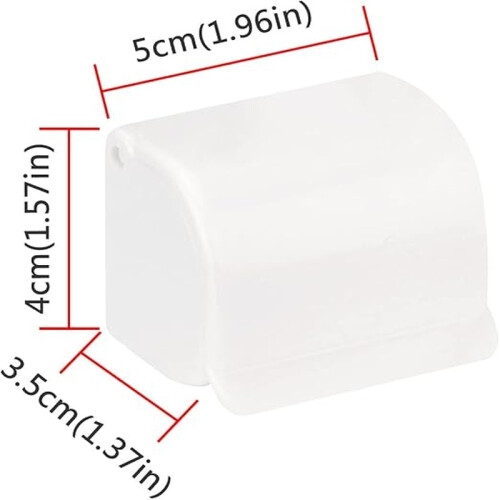 2 Pack Razor Holder Wall Mount Adhesive Shaver Hook Cover White 1