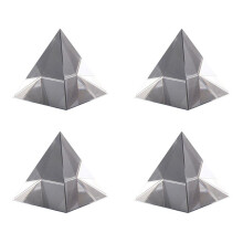 4X Prisma Pirâmide de Vidro ÓPtico Poliedro Retangular Alto de 40mm Adequado para Experimentos de Ensino