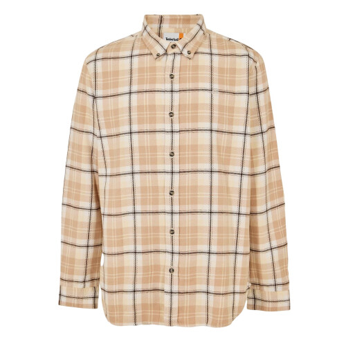 Timberland (M, Angora) Timberland Mens Checked Casual Button-Down Shirt