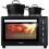 NETTA NETTA 35L Mini Oven with Double Hotplate - Black 1