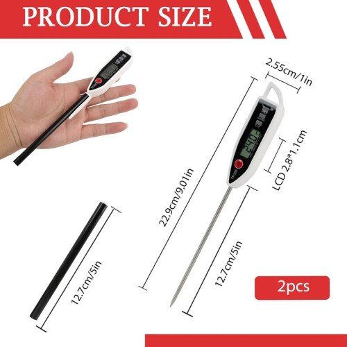 Waterproof Cooking Thermometer for Meat, Candy, Liquid, Fast Read 1