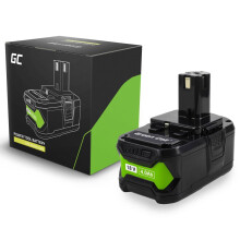 Green Cell 18V 4Ah ersättningsbatteri för Ryobi One+ RB18L40