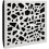 (White glossy Plastic) 8 Pack - Small Acoustic Panel | Decorative Sound Absorbing Wall Panel "P32-Mini" 25x25x3 cm | Absorption & Diffusion 3