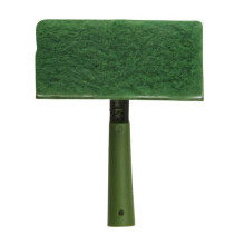 Decking Pad and Handle Set 7 Inch with Hand Held Applicator and Pole Adapter for Wood Floor Surfaces and Woodcare Treatment Applications
