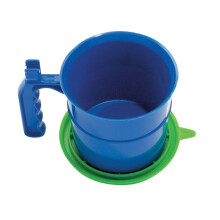 Paint Pot 500ml White Plastic with Air Tight Lid Drip Tray and Ergonomic Handle for Water Based and Solvent Based Paint Applications Reusable
