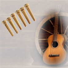 Guitar Bridge Pins 30Pcs Brass Endpin for Acoustic Guitar with Guitar Bridge Pin Puller