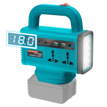 Przenośny Falownik 150 w do Akumulatora dla 18 V, Konwerter Prądu Stałego 18 V na Prąd Przemienny 110 V/220 V, Oświetlenie Awaryjne do Użytku