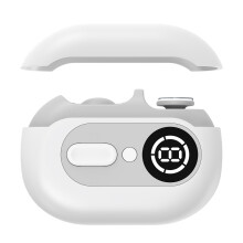4-in-1 Electric Nail Clipper: Professional Nail Care with Grinding, Polishing & LED Light White