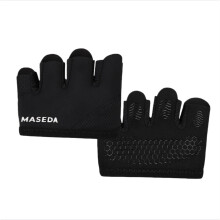 Professionelle Anti-Rutsch Trainingshandschuhe mit halben Fingern – Verhindern Hornhaut bei Gymnastiktraining Black