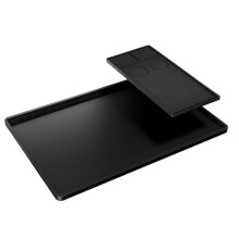 Silikon Kaffeemaschine Bar Matte Kaffeebohne Dicke Unterlage 61x40,5x1,1cm - 600g Black