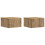 VidaXL vidaXL Wall-Mounted Bedside Cabinet 2 pcs Artisan Oak 1