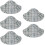 Fersenschoner 5 Paar Transparent 1
