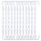 Space Saving Rotatable Foldable Clothes Hangers - 12 Pack, Multi-Hole Plastic Hangers White 2