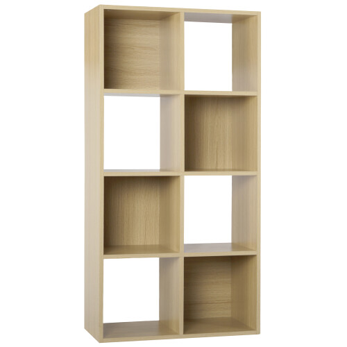 Charles Jacobs (No Drawers) Charles Jacobs Oak 8 Cube Open Book Shelf Storage Unit