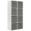 Charles Jacobs (8 Grey Drawers) Charles Jacobs White 8 Cube Open Book Shelf Storage Unit 1