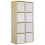Charles Jacobs (8 White Drawers) Charles Jacobs Oak 8 Cube Open Book Shelf Storage Unit 1