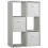 Charles Jacobs (3 White Drawers) Charles Jacobs Grey 6 Cube Open Book Shelf Storage Unit 1