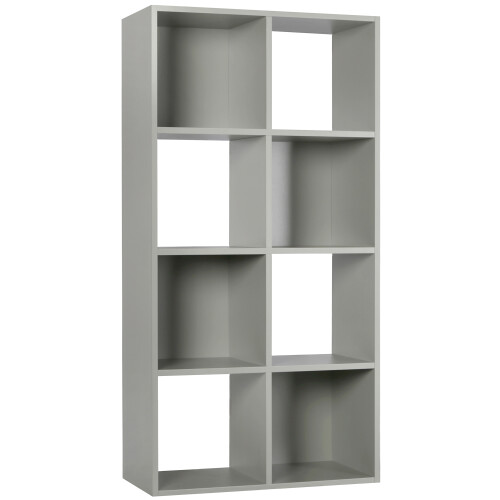 Charles Jacobs (No Drawers) Charles Jacobs Grey 8 Cube Open Book Shelf Storage Unit