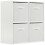 Charles Jacobs (White Drawers) Charles Jacobs White 4 Cube Open Book Shelf Storage Unit 1