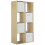 Charles Jacobs (4 White Drawers) Charles Jacobs Oak 8 Cube Open Book Shelf Storage Unit 1